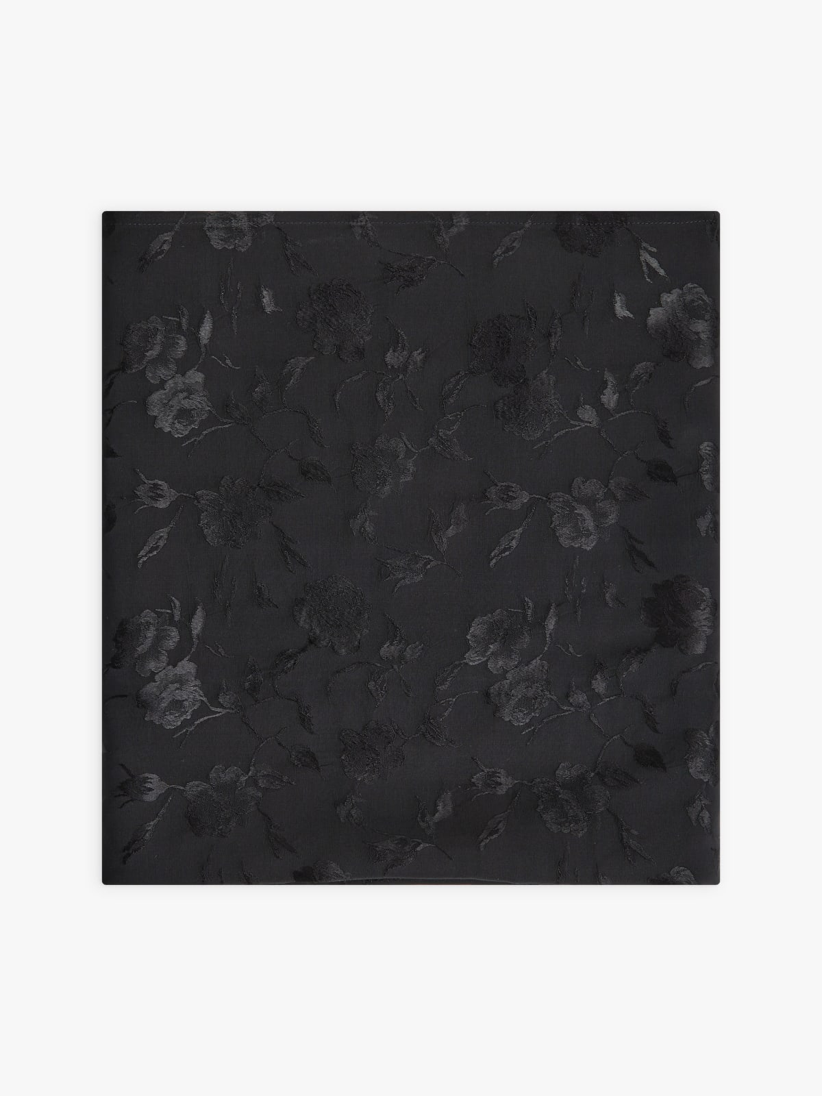 black viscose Dama floral scarf