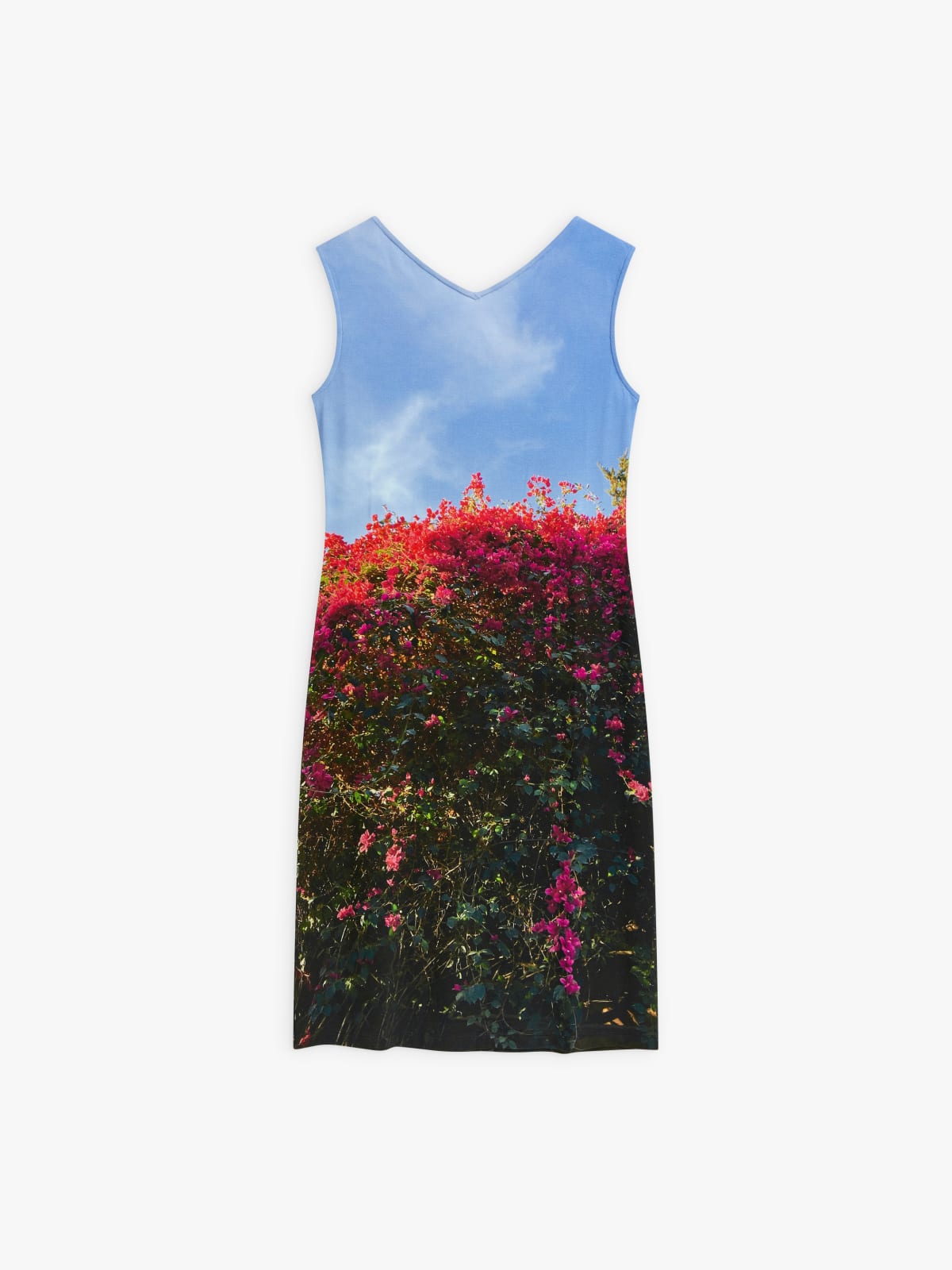 digital "le bougainvillier" Onde dress