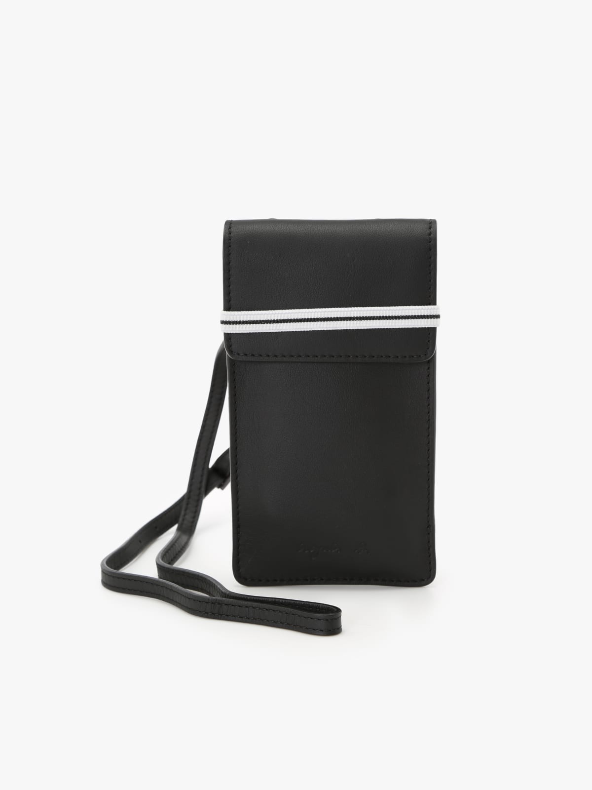 black leather Gary phone case