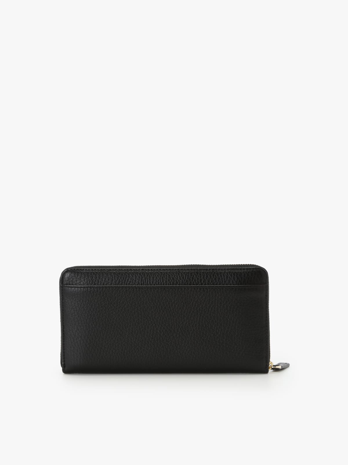 black smooth leather "b." logo wallet
