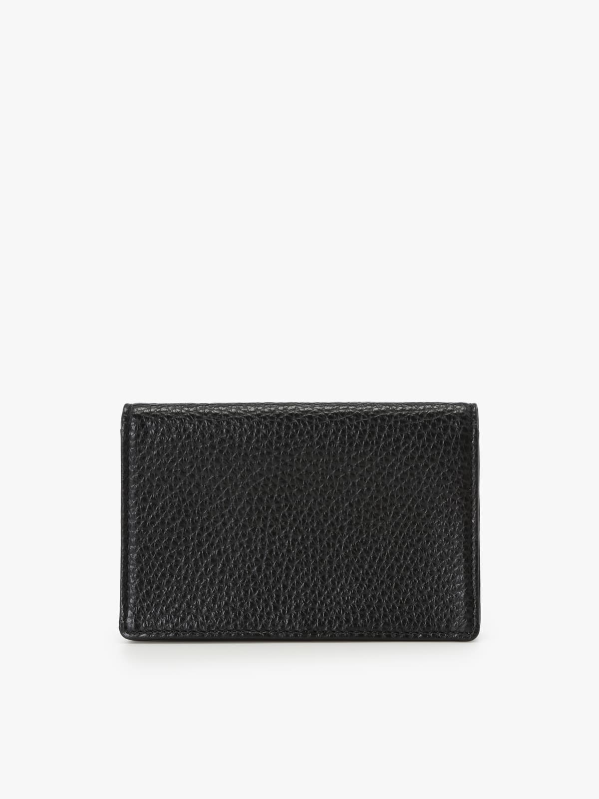 black leather "b." logo cardholder