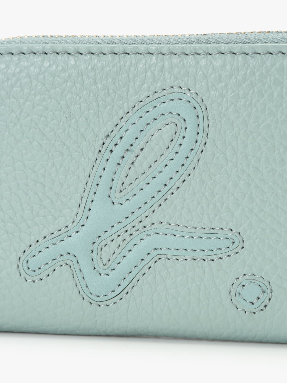 leather b. logo coin purse