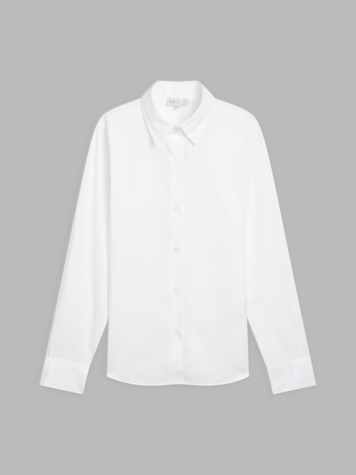 white Jasmine cotton poplin shirt