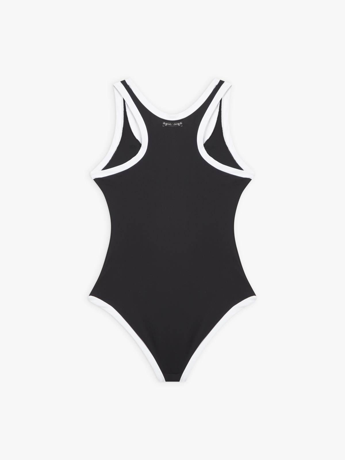 black one-piece Marcel swimsuit
