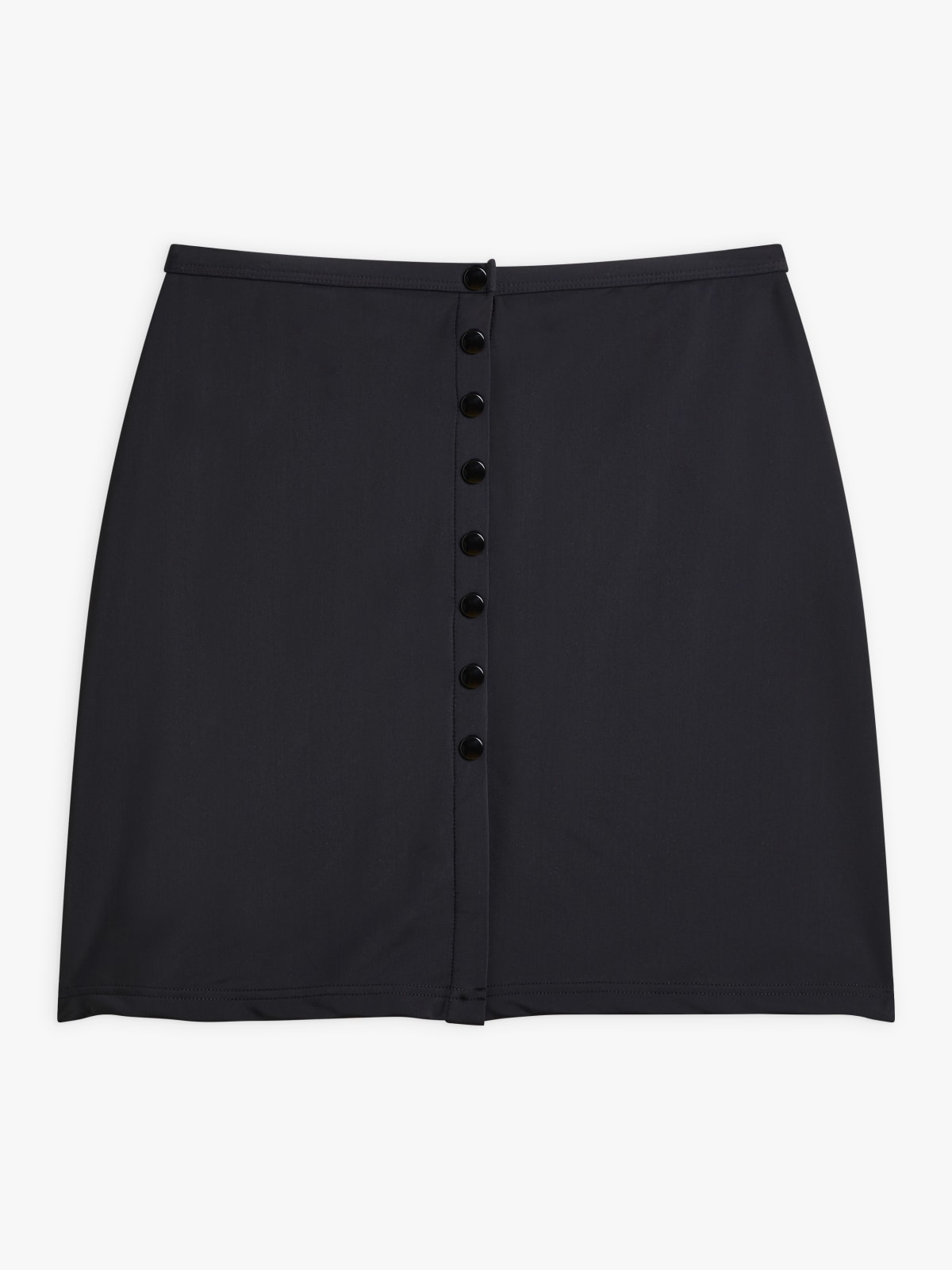 black black snaps skirt