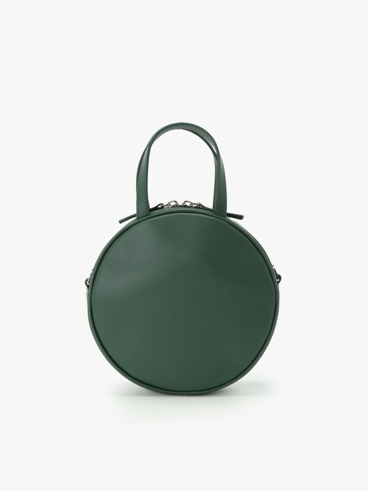 green round leather bag green round leather bag