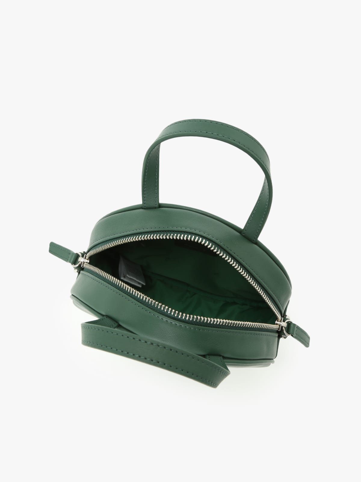 green round leather bag green round leather bag