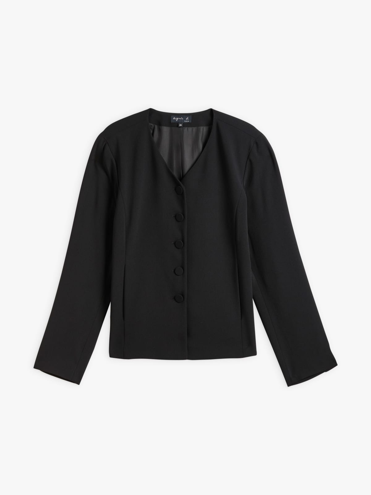 black polyester jacket