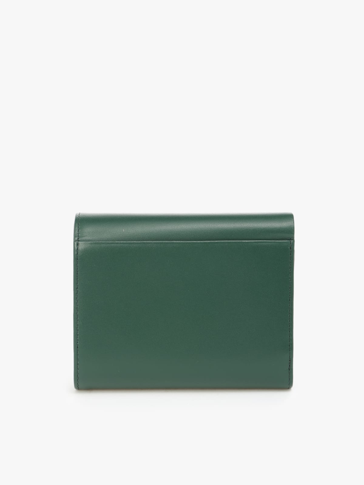 "b"  green leather coin purse