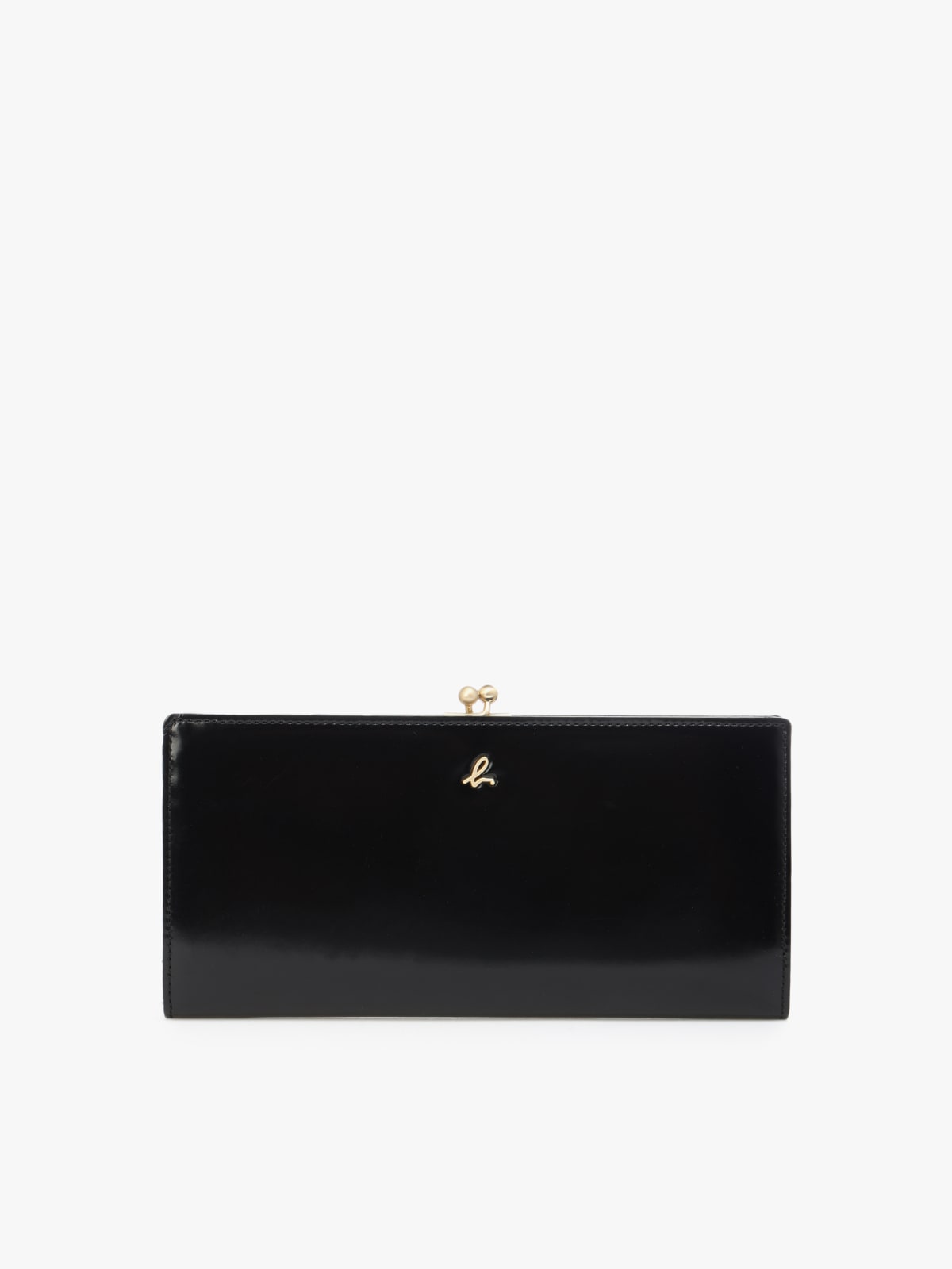 black long leather wallet