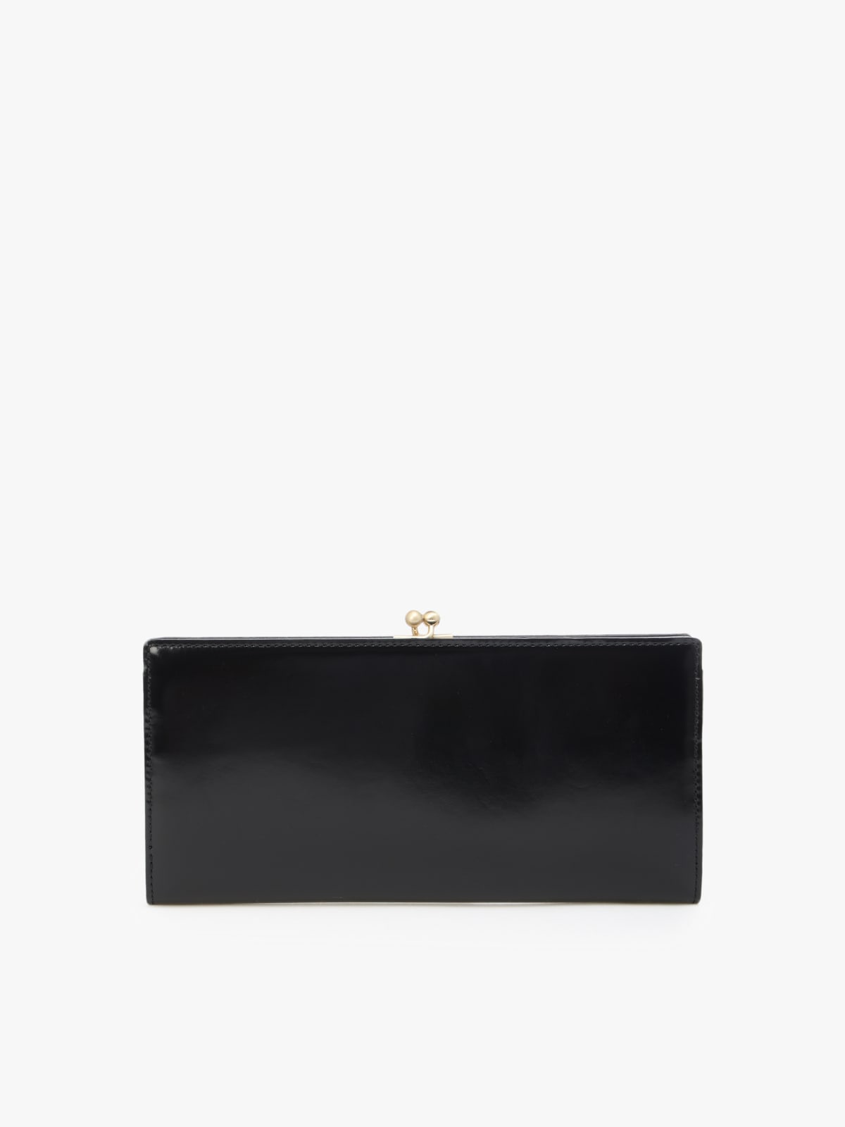 black long leather wallet