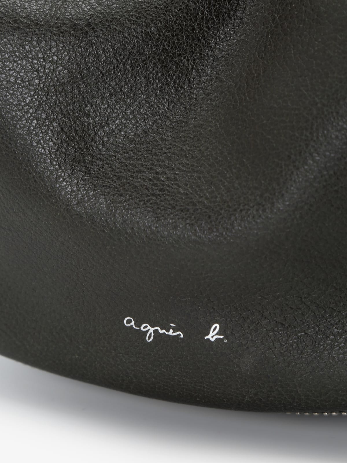 green oval leather handbag image number 4