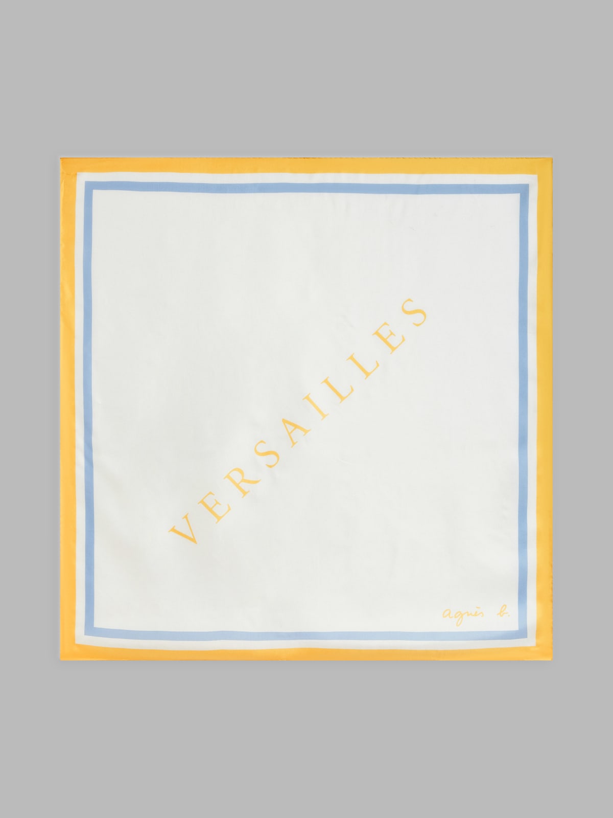 foulard Versailles en soie blanc