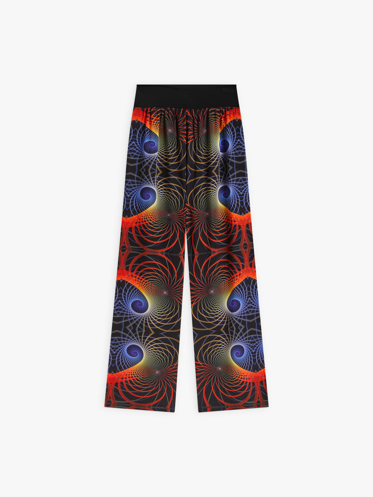 viscose-printed pants by artist Ikon