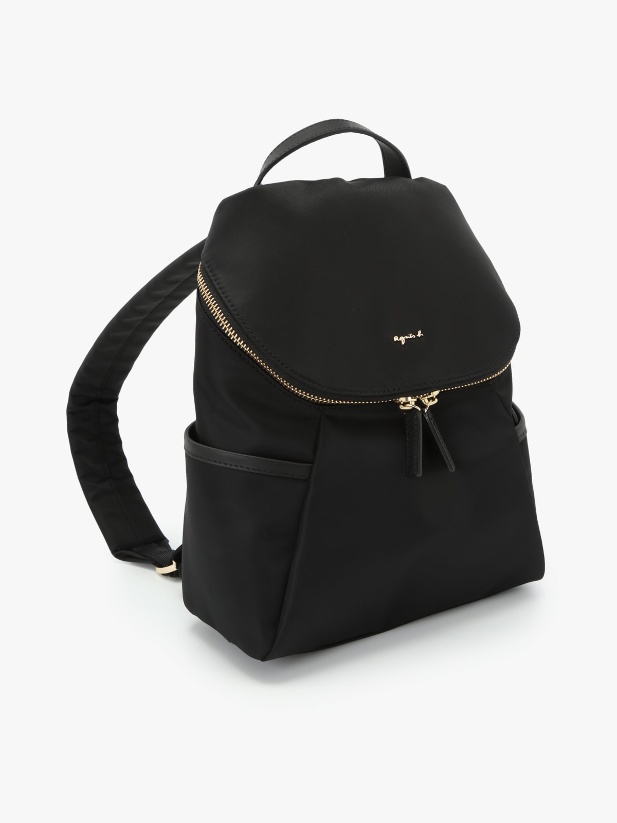 black nylon backpack  image number 2