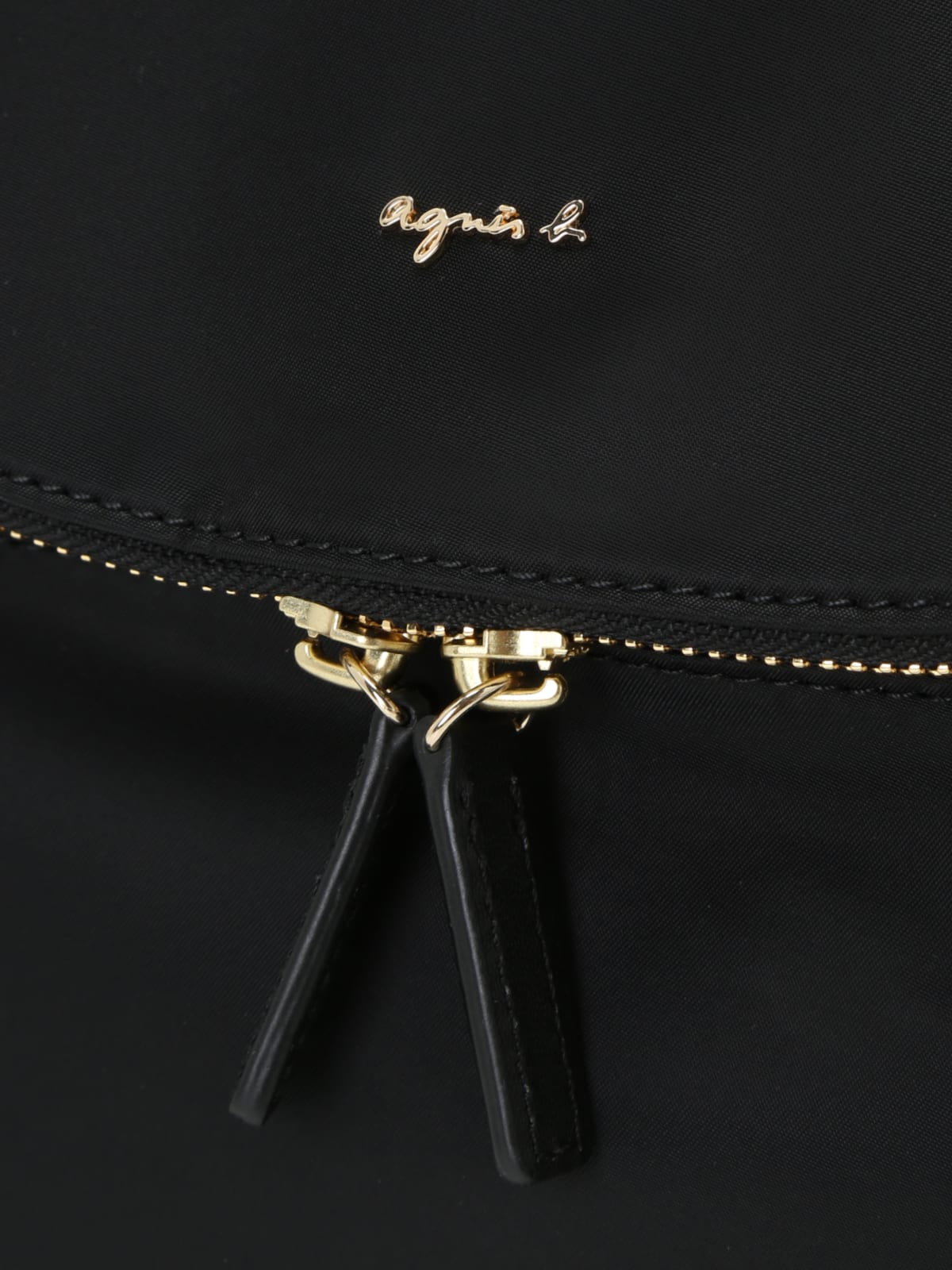 black nylon backpack  image number 7