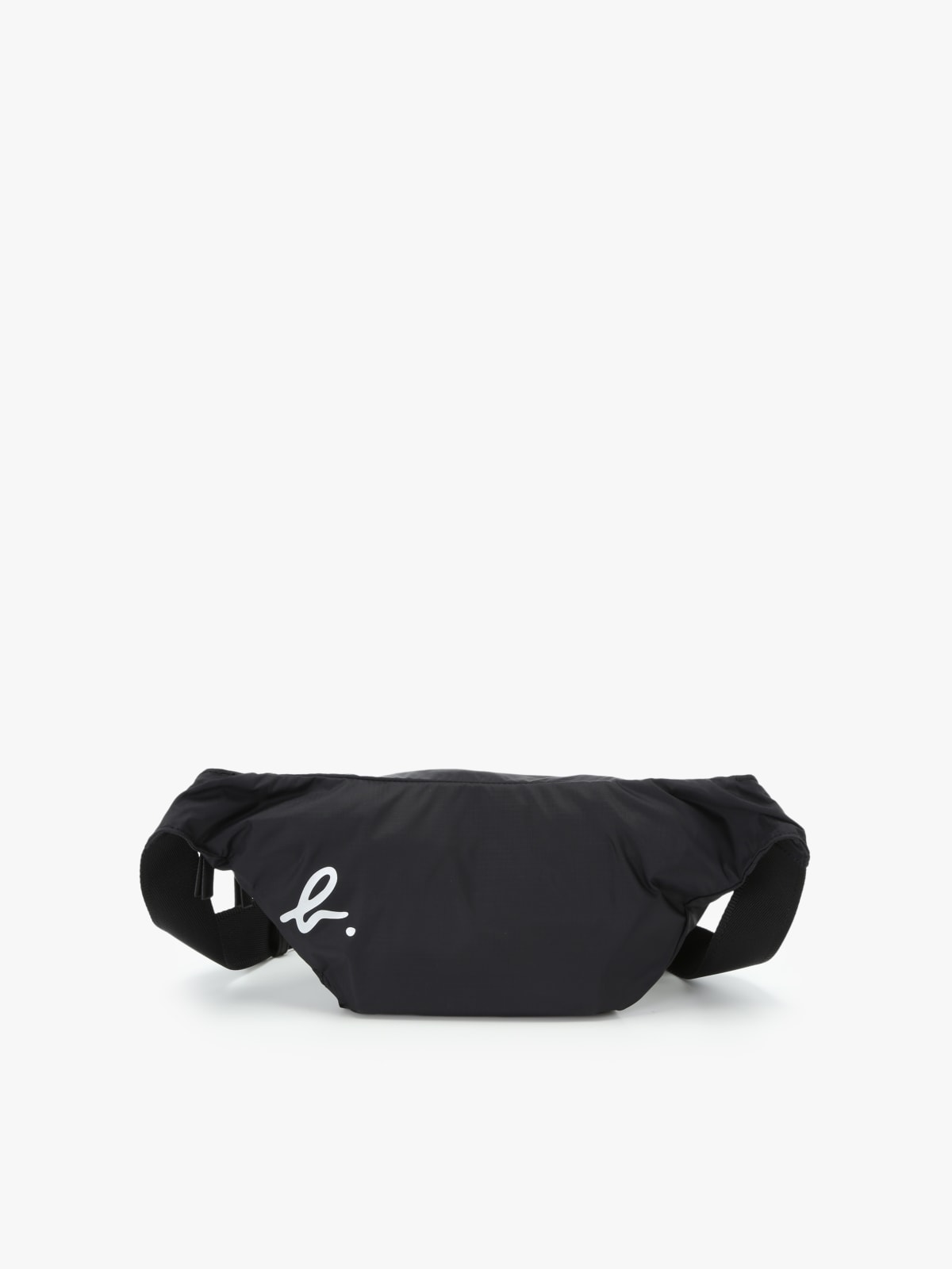 black nylon bum bag