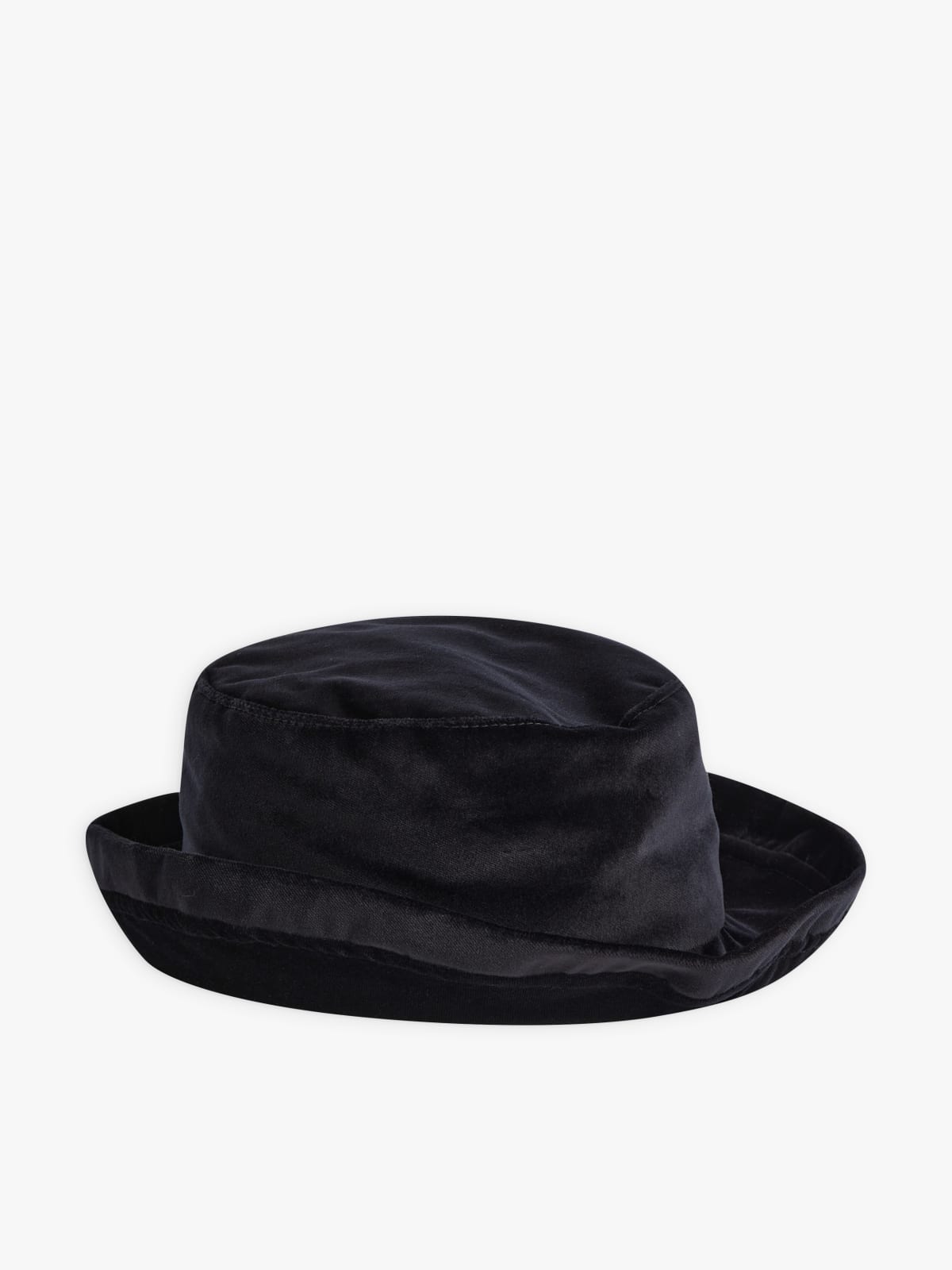 chapeau Ulla en velours de coton noir