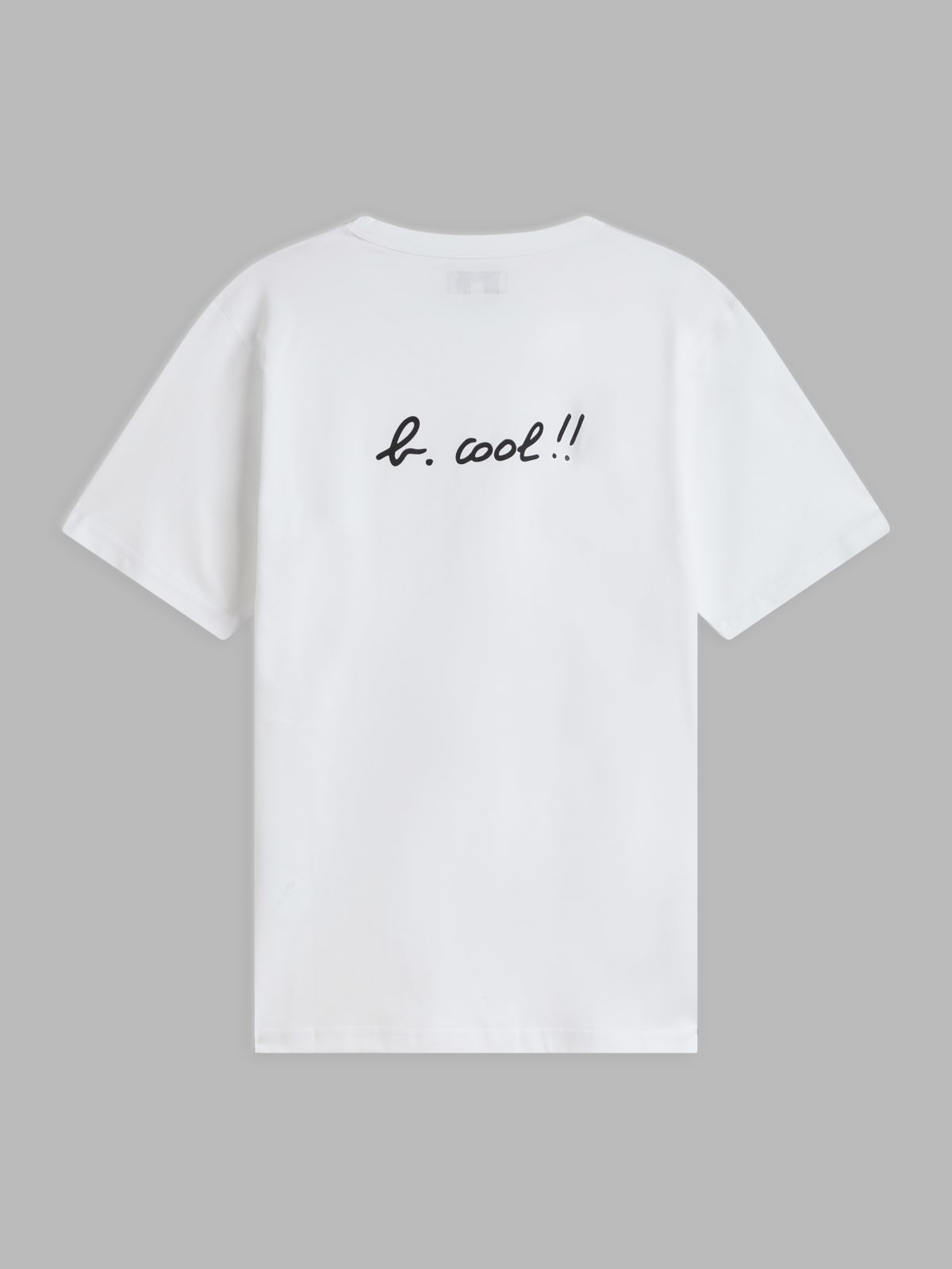 t-shirt Le Mixte "b. cool" en jersey de coton  blanc