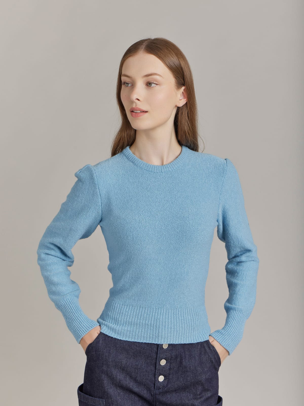 blue cotton jersey Polisson jumper 