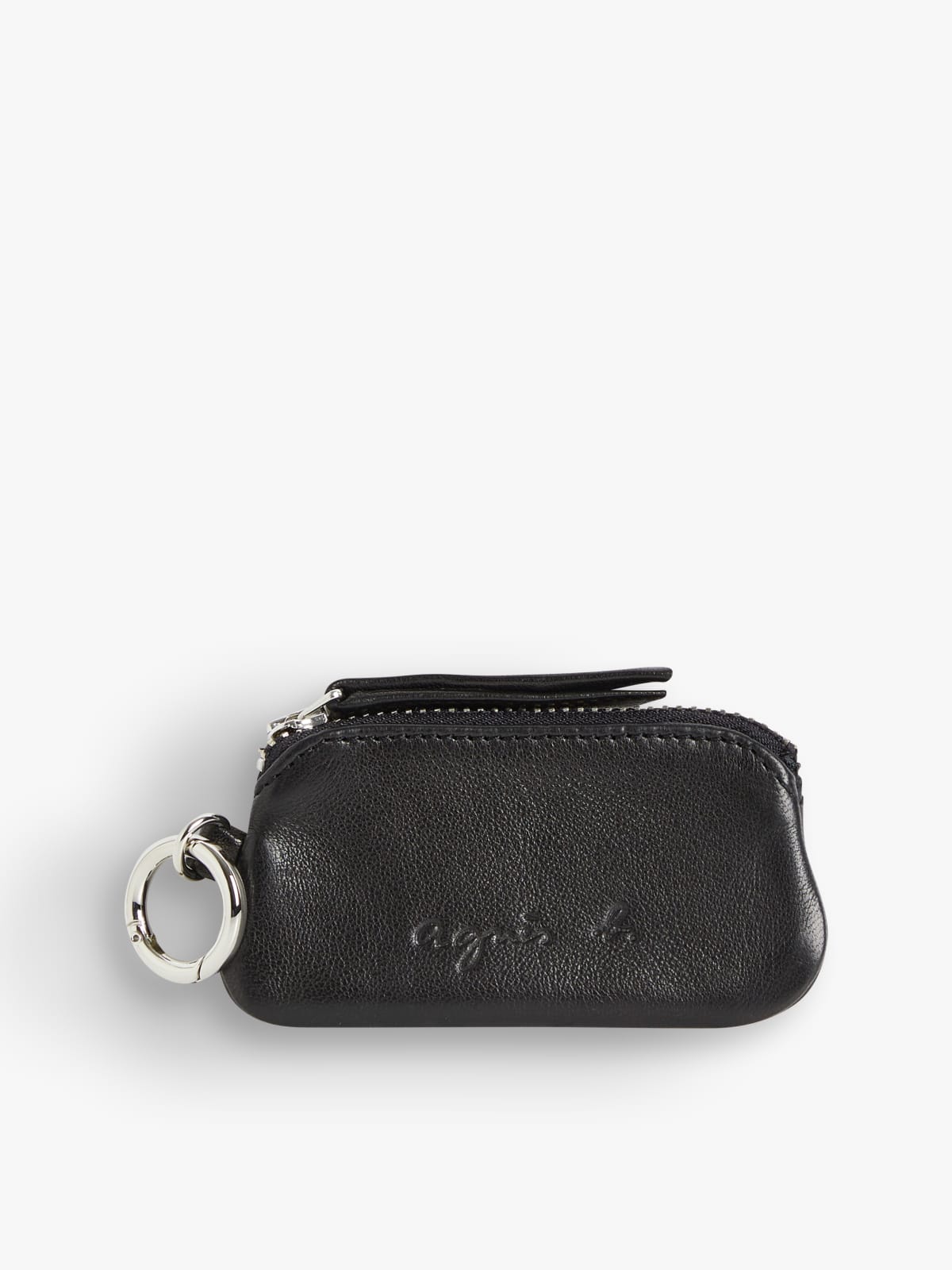 black plonge lambskin Lola keyring