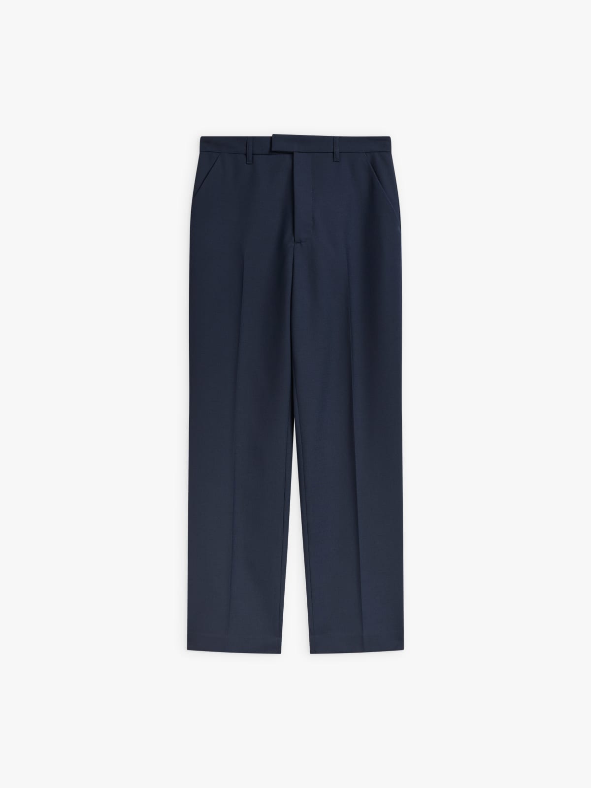 pantalon Ameline en toile de laine bleu soir