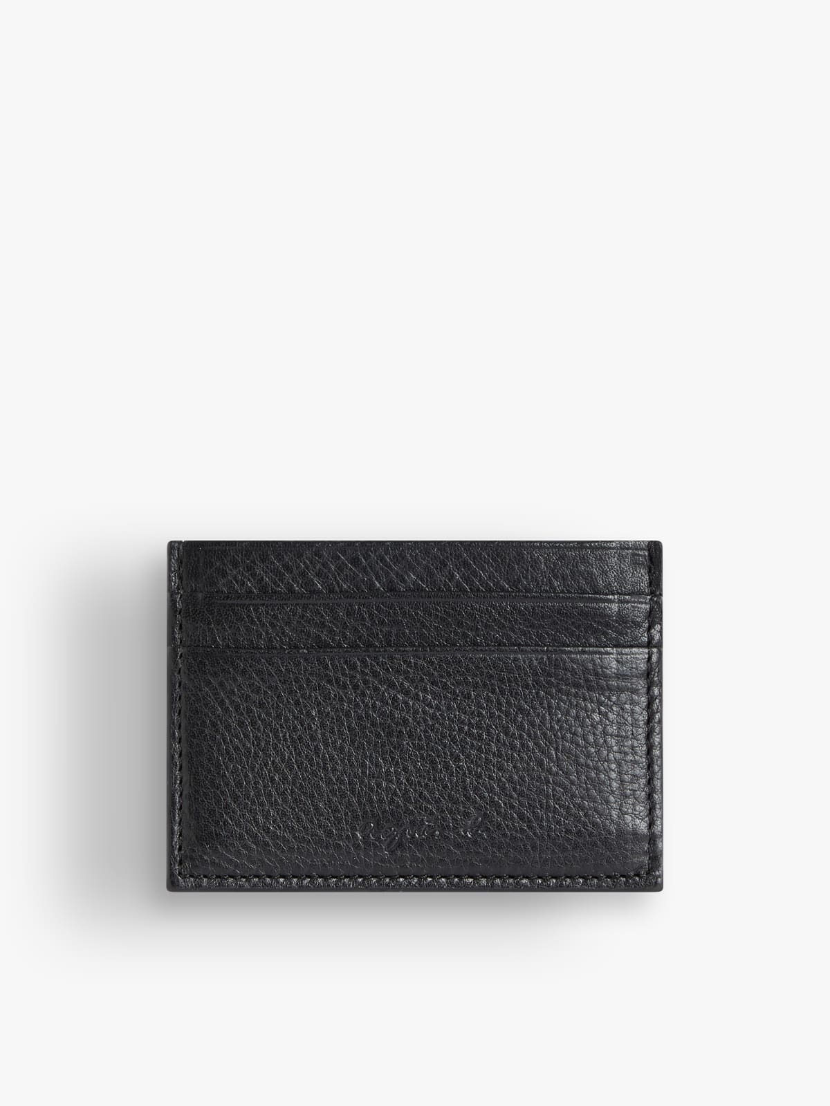 black leather Scott card holder