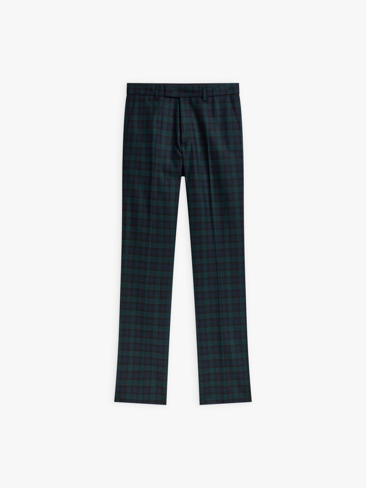 green wool checked Jamming trousers