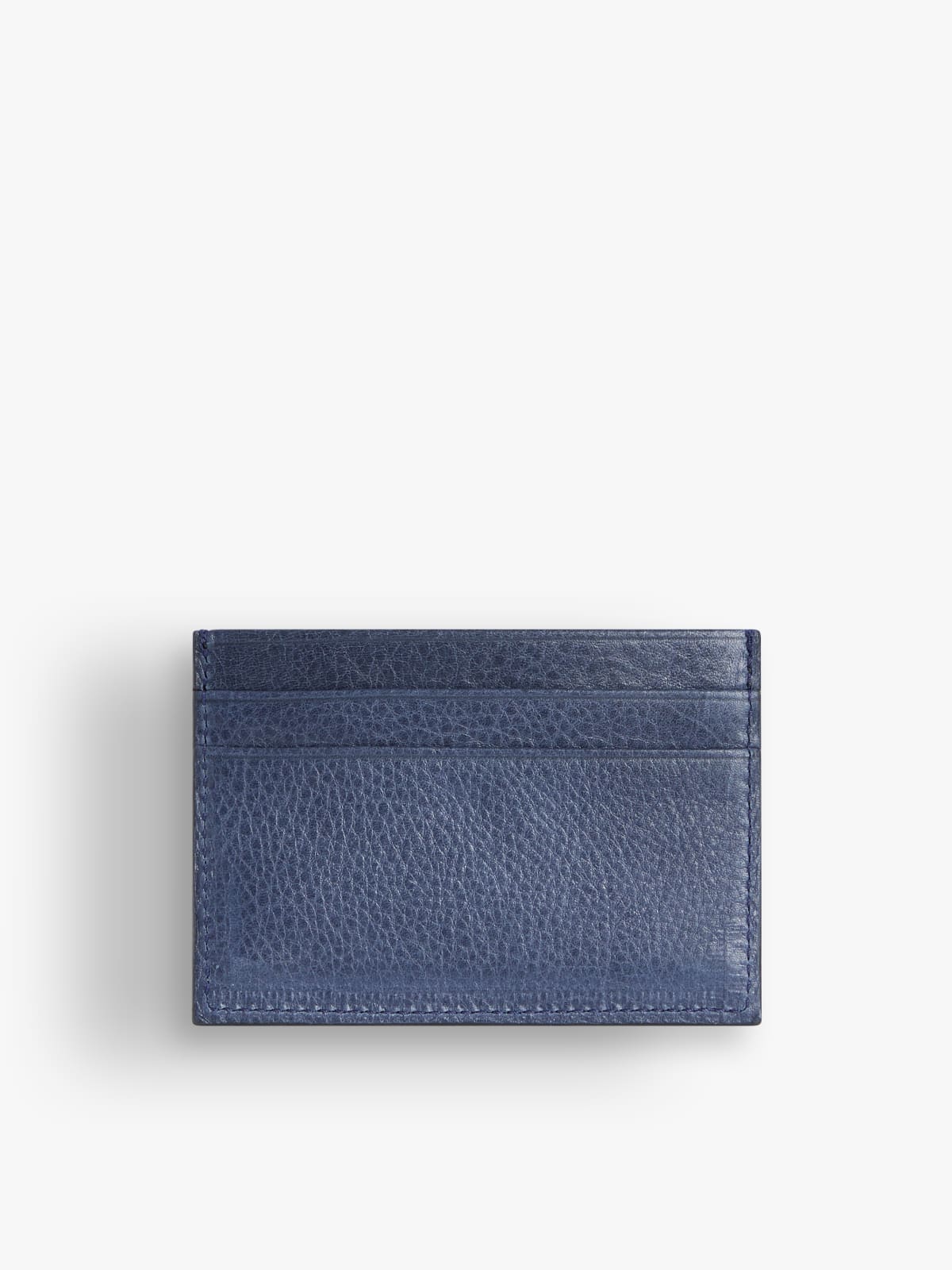 porte carte Scott en cuir bleu