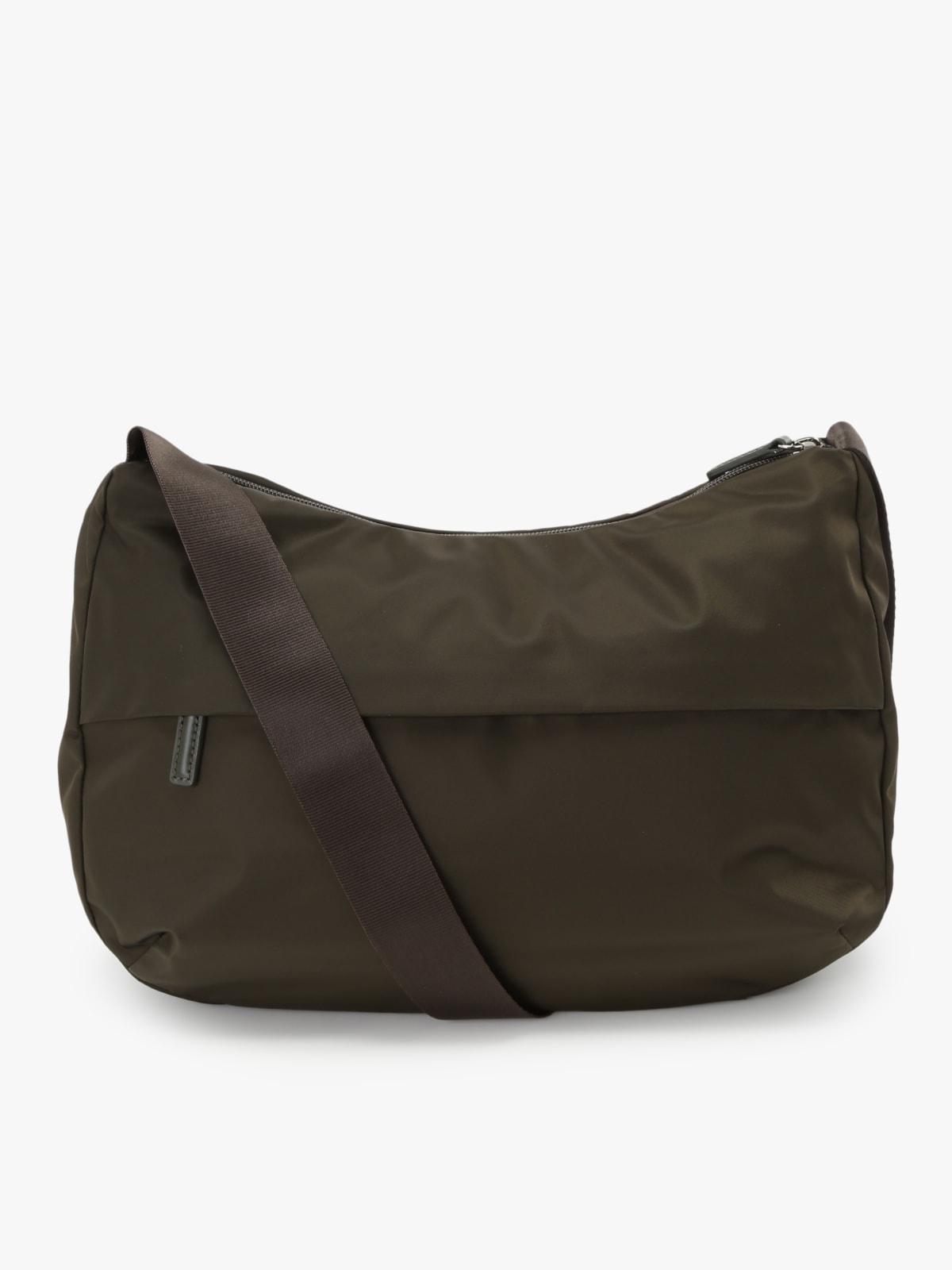 green nylon shoulder bag image number 1