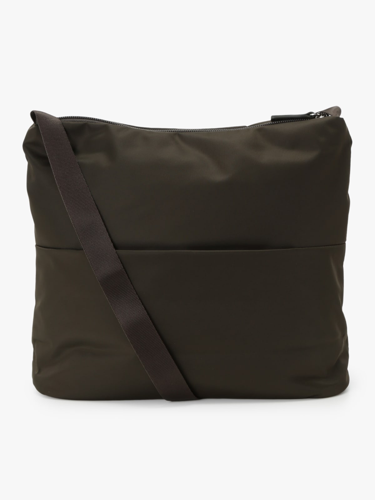 green nylon bag with adjustable strap image number 1