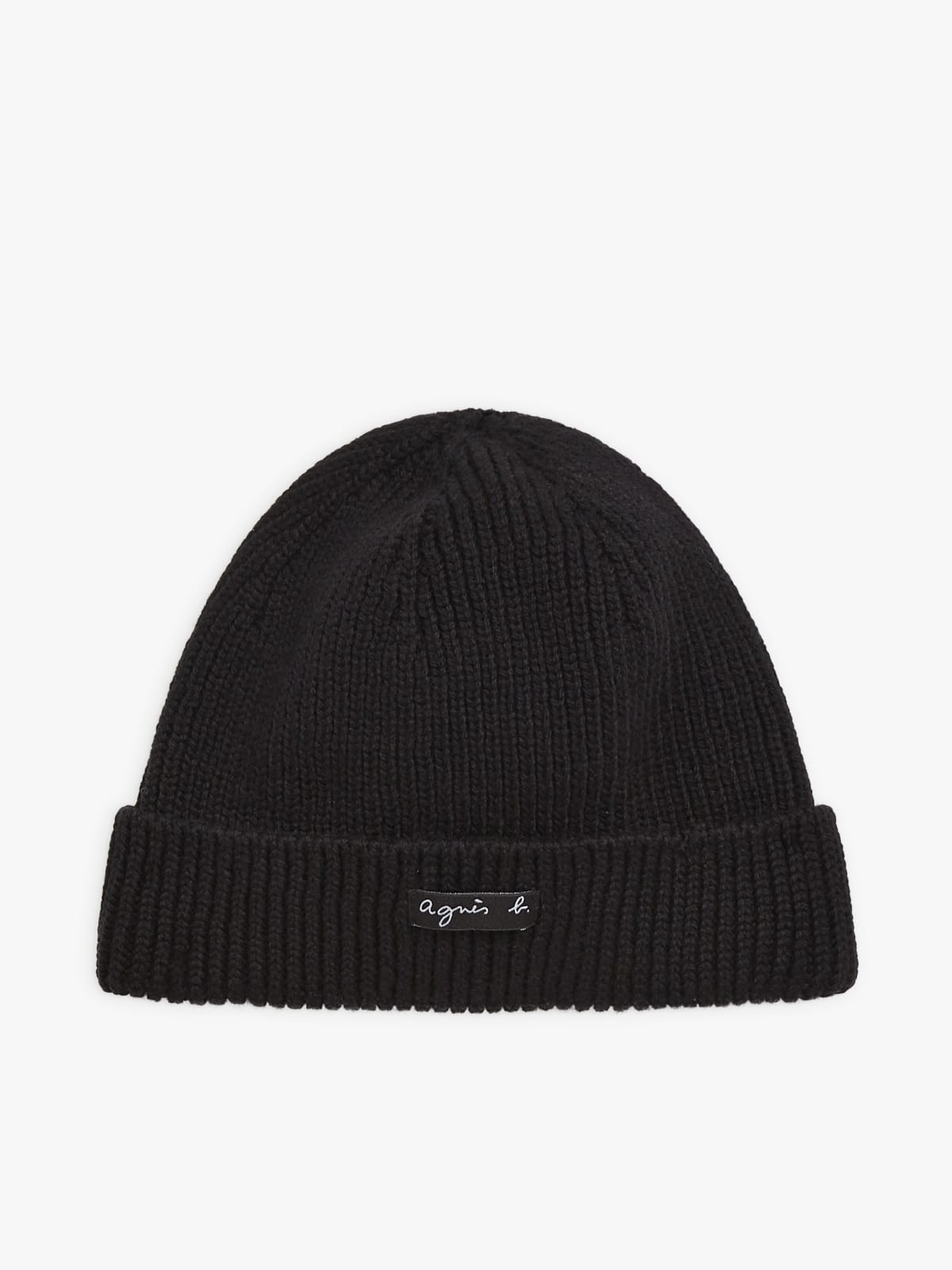 bonnet Seattle en laine noir 