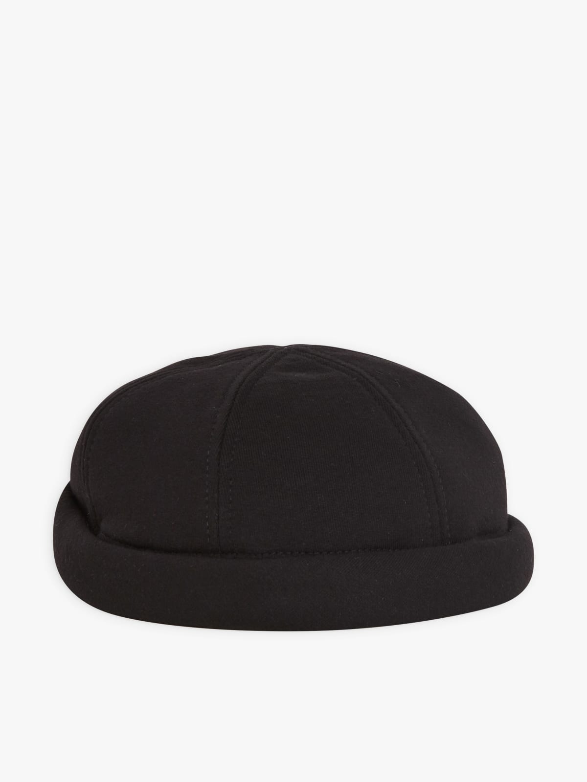 black cotton fleece Jonathan beanie