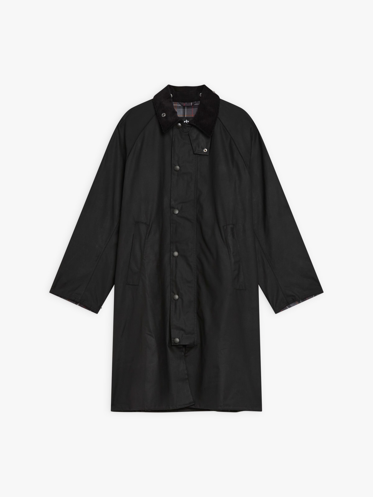 Barbour long waxed cotton coat