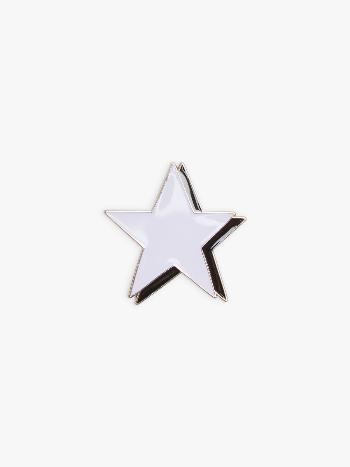 ecru iron Etoile Sérigraphie (Star screen-print) lapel pin