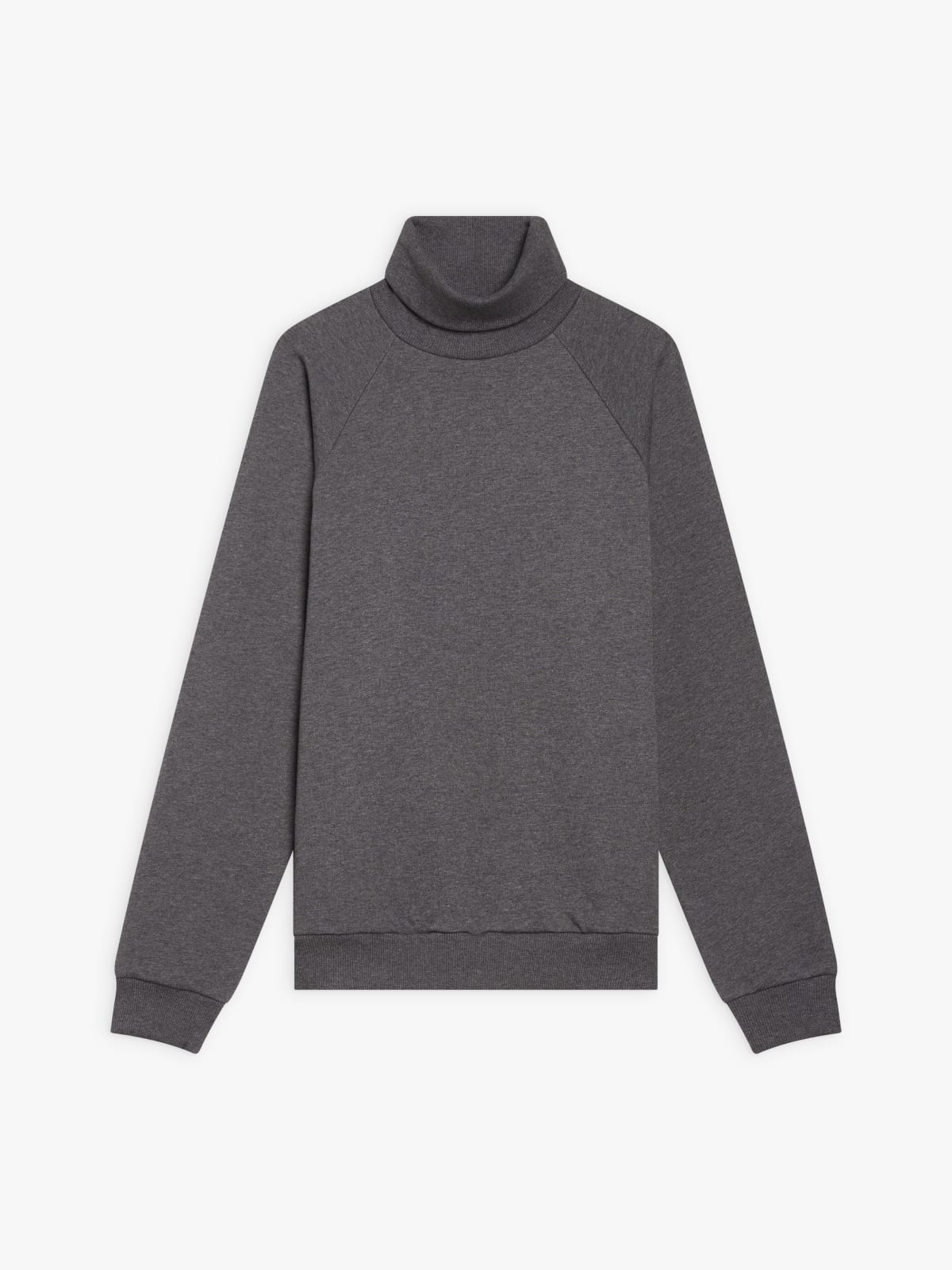 sweat Warwick en molleton de coton chiné gris foncé