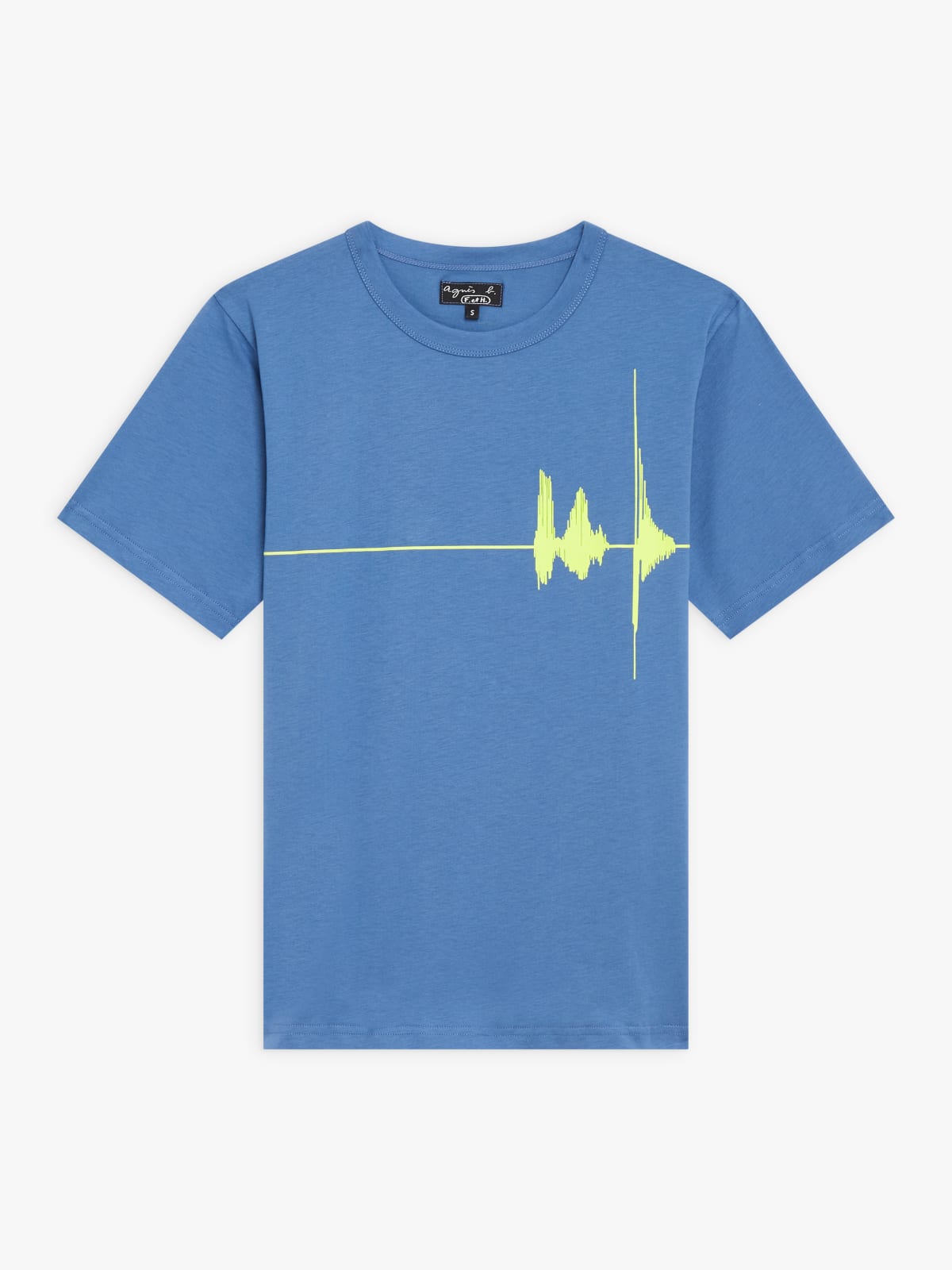 t-shirt Le Mixte en jersey de coton artiste Jeremy Deller azul