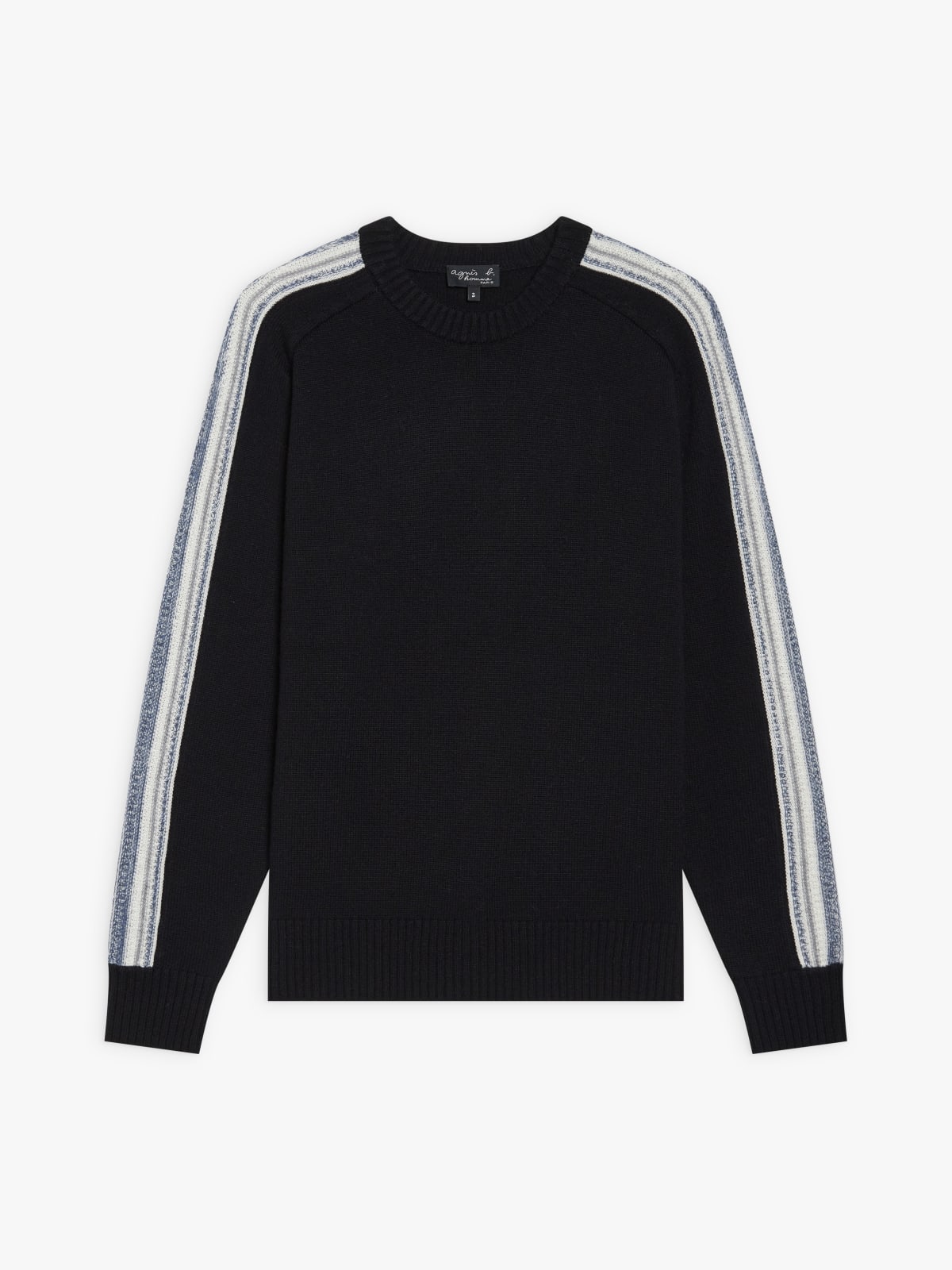 black merino wool jersey Oppo jumper