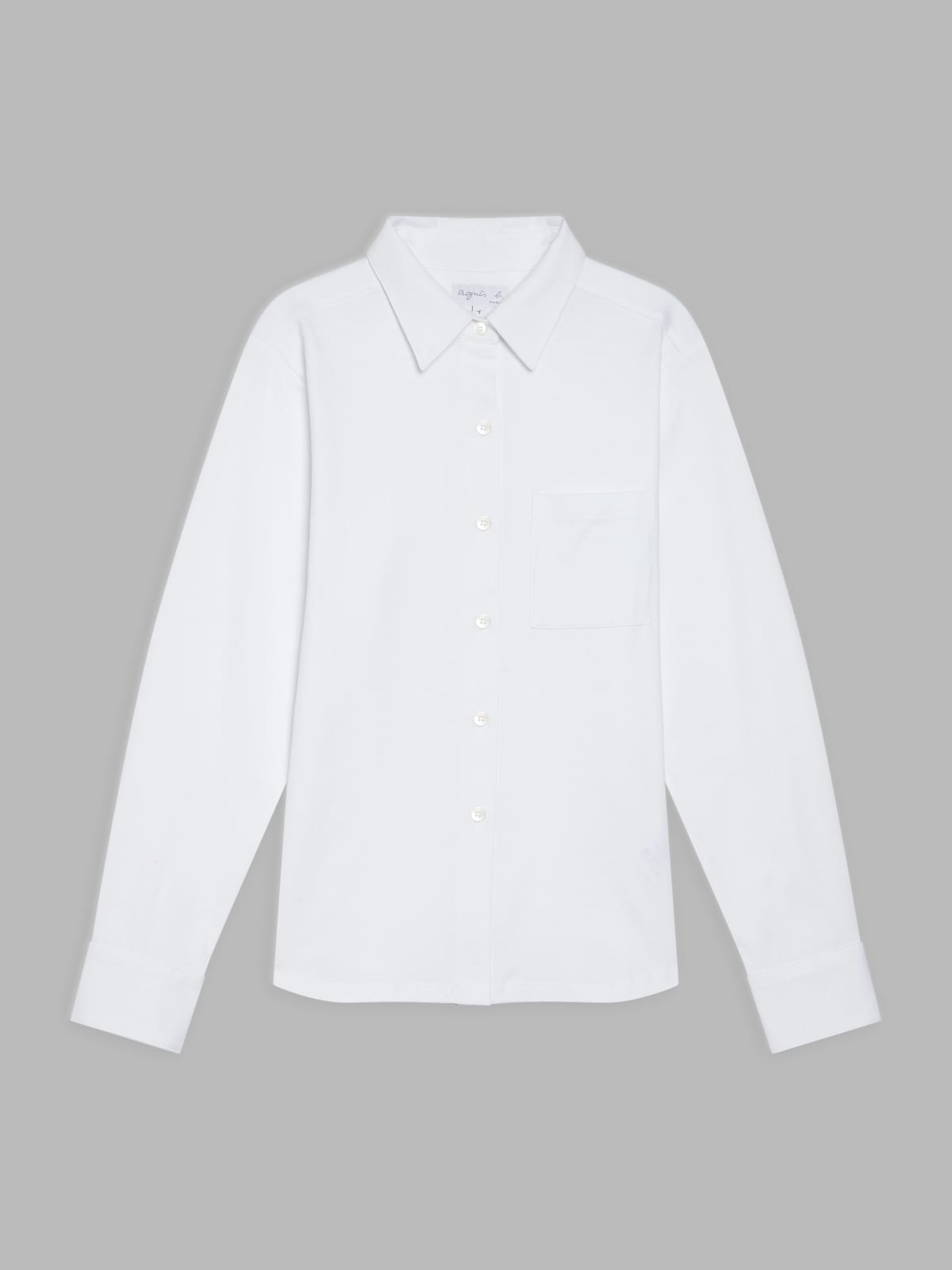 white cotton jersey Garçon Garçon shirt