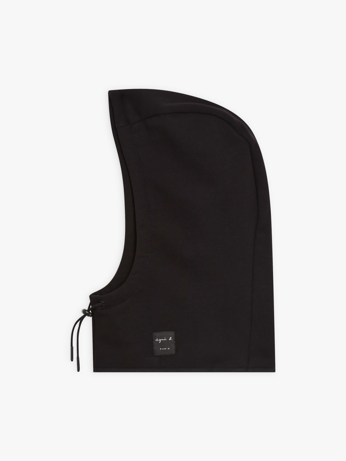 cagoule Ben en molleton de coton noir