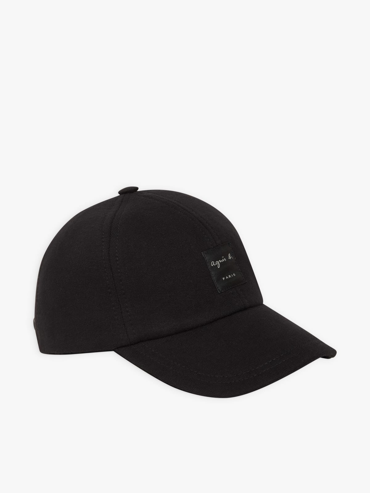 black cotton fleece Ben cap