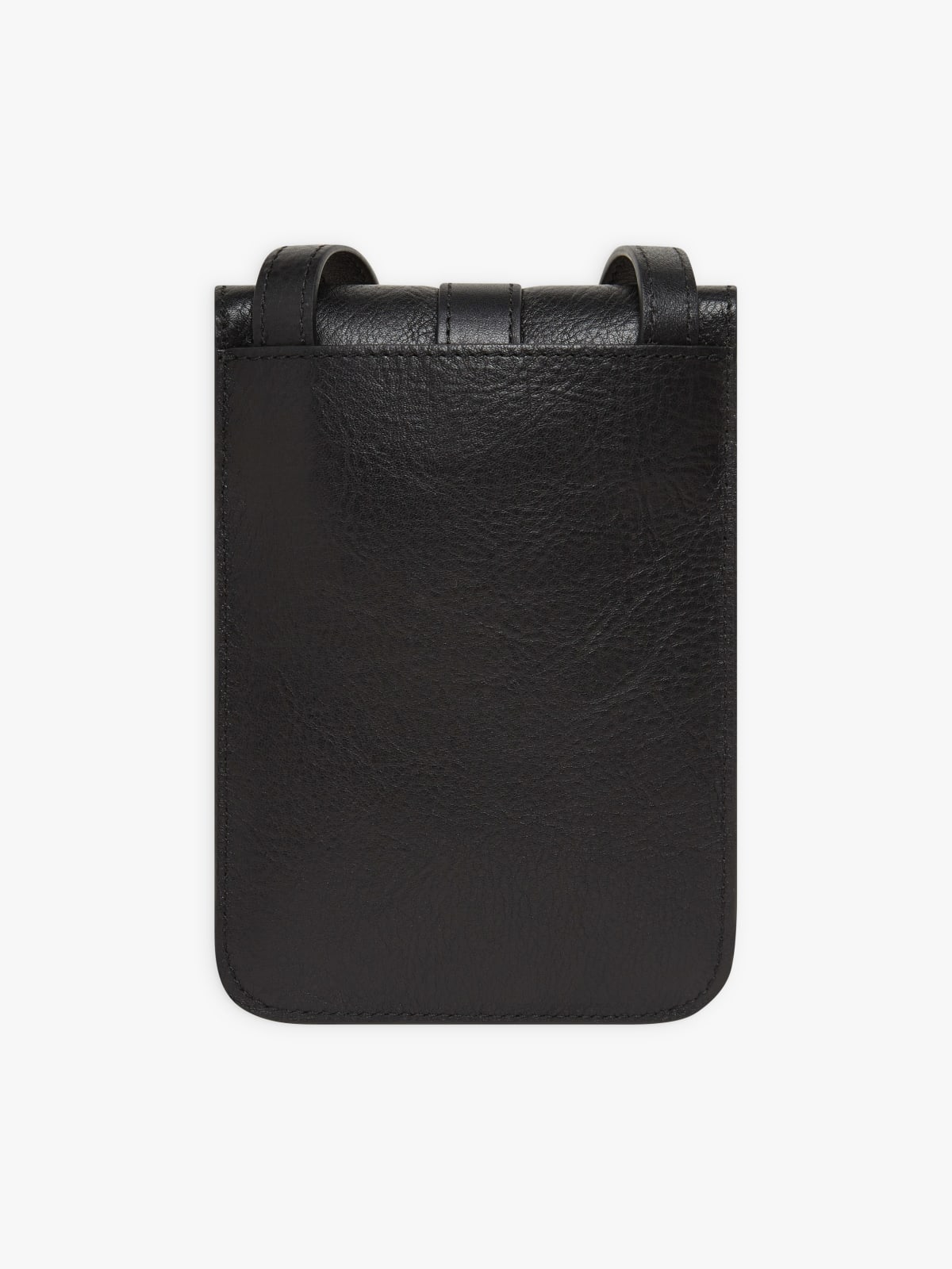 black grained leather Western pouch