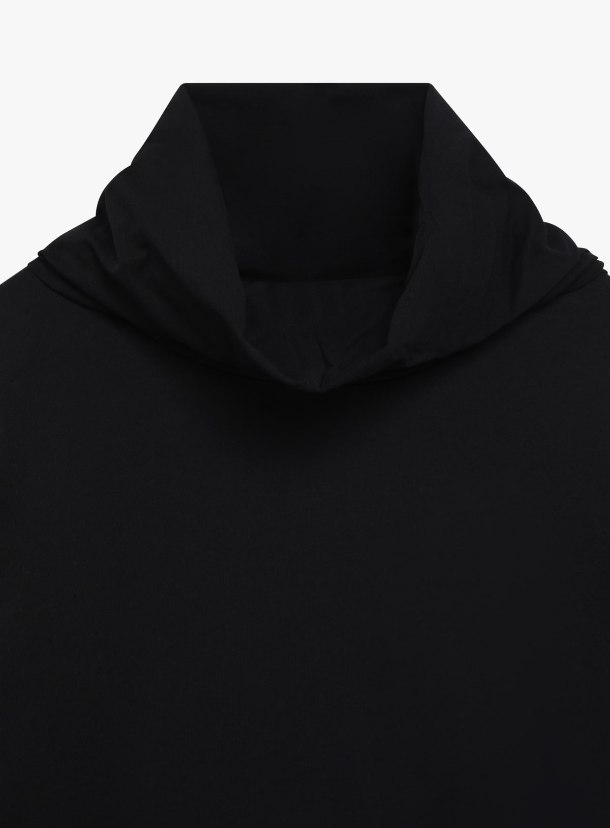 black cotton jersey Transformable t-shirt
