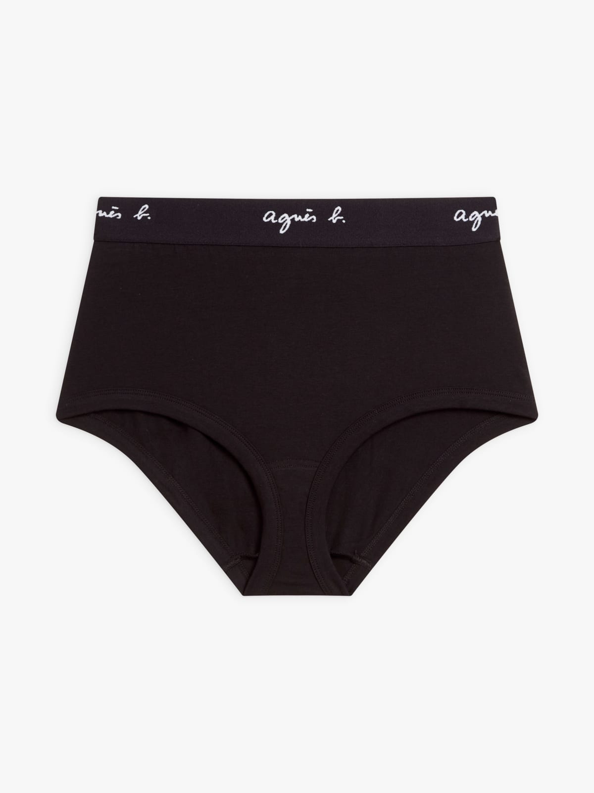 culotte Madelaine en jersey de coton noir