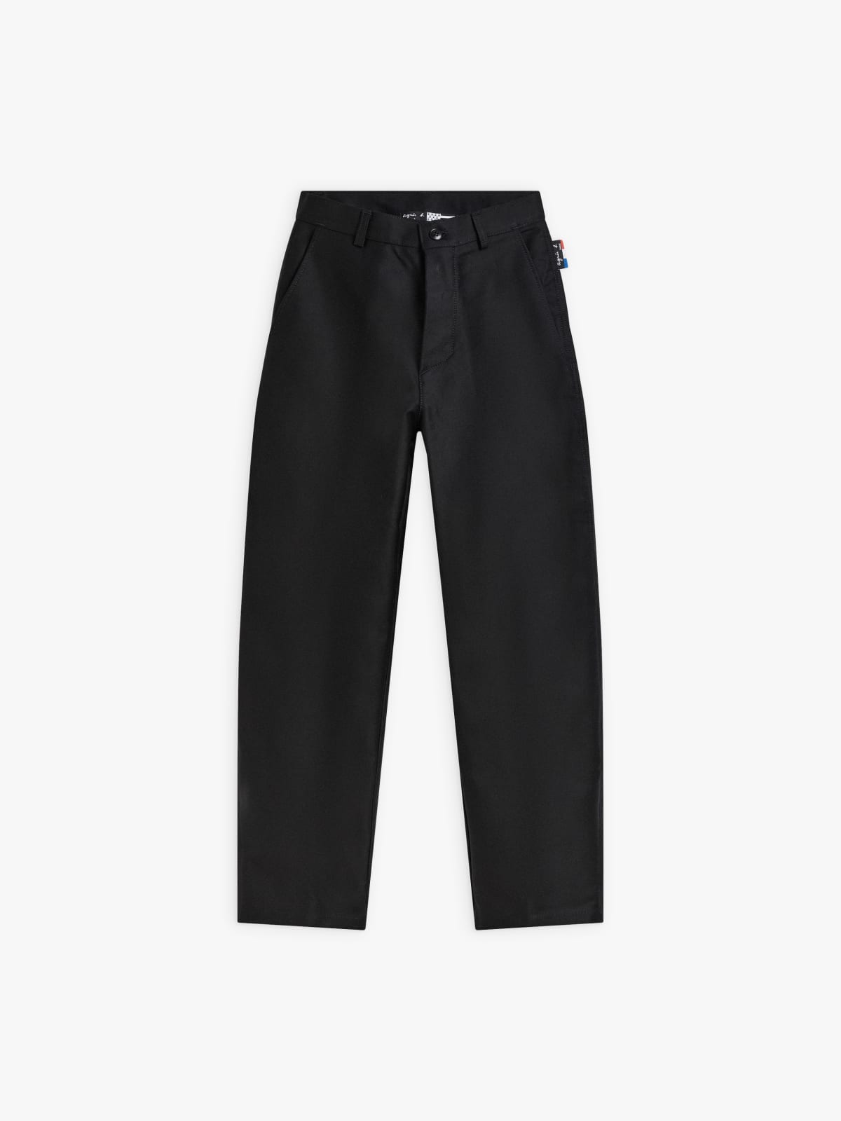 black cotton women's pants agnès b. x Dolmen