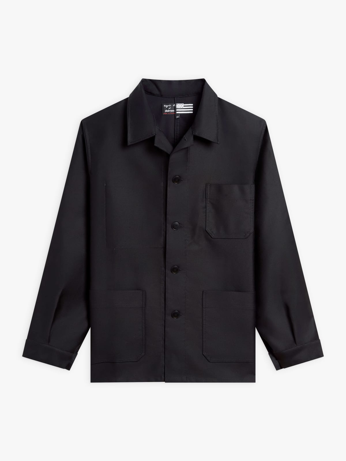 black cotton men's jacket agnès b. x Dolmen