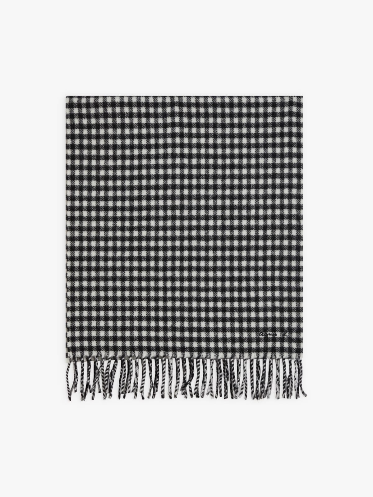 black wool Saliou scarf