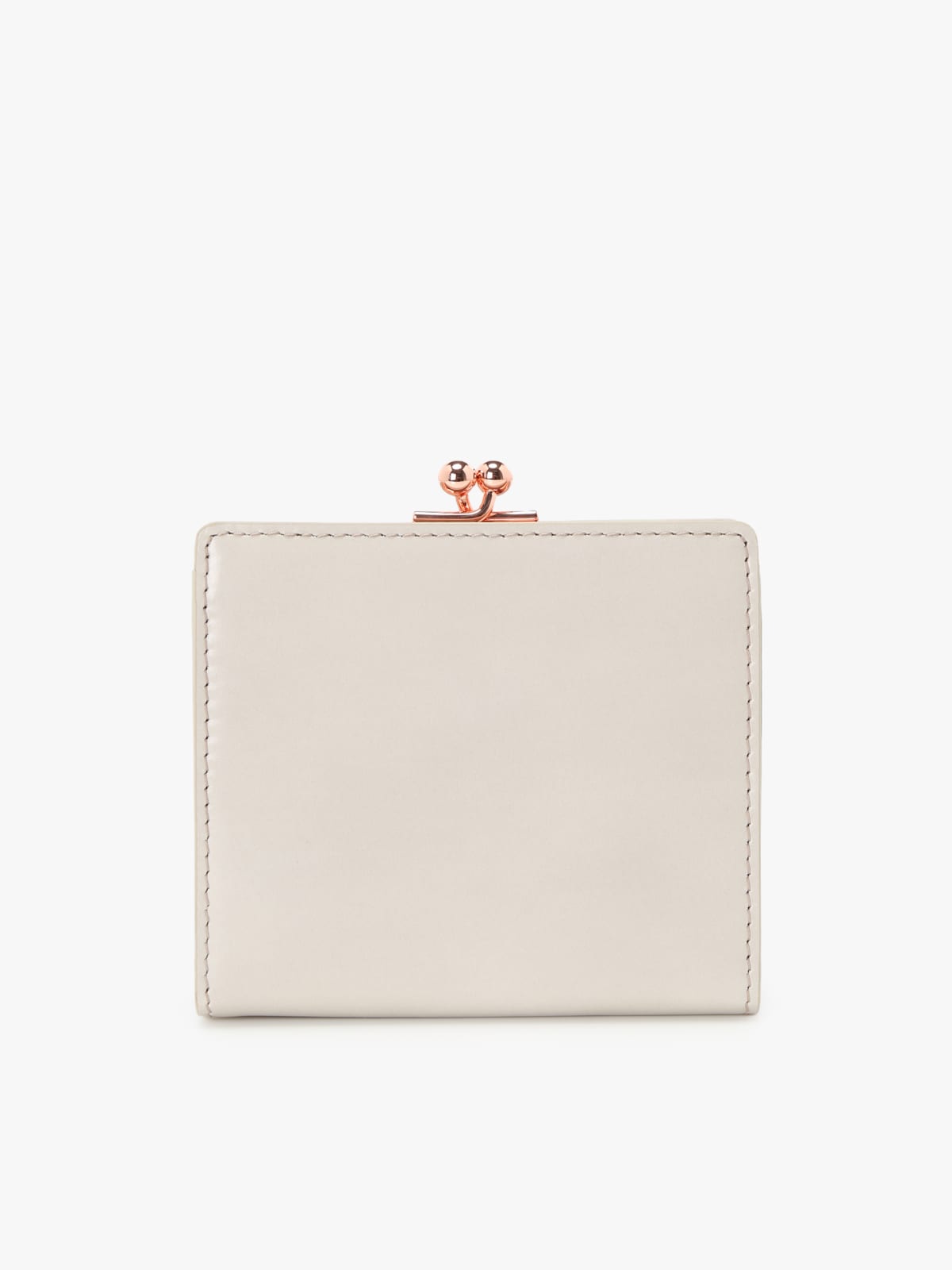 beige leather wallet