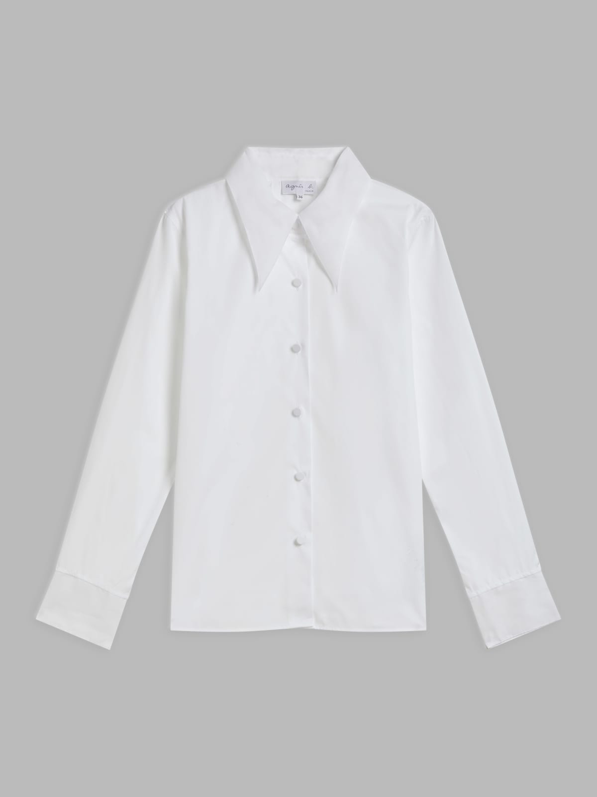 chemise en popeline de coton blanc