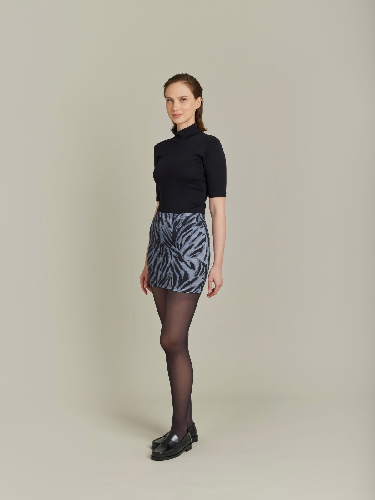 Grey zebra skirt new arrivals